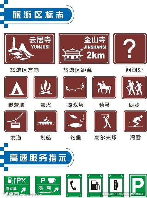 旅游區交通標志牌設計圖